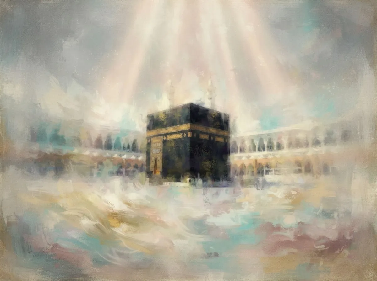 الكعبة المشرفة والمقام وزمزم والأضاحي
